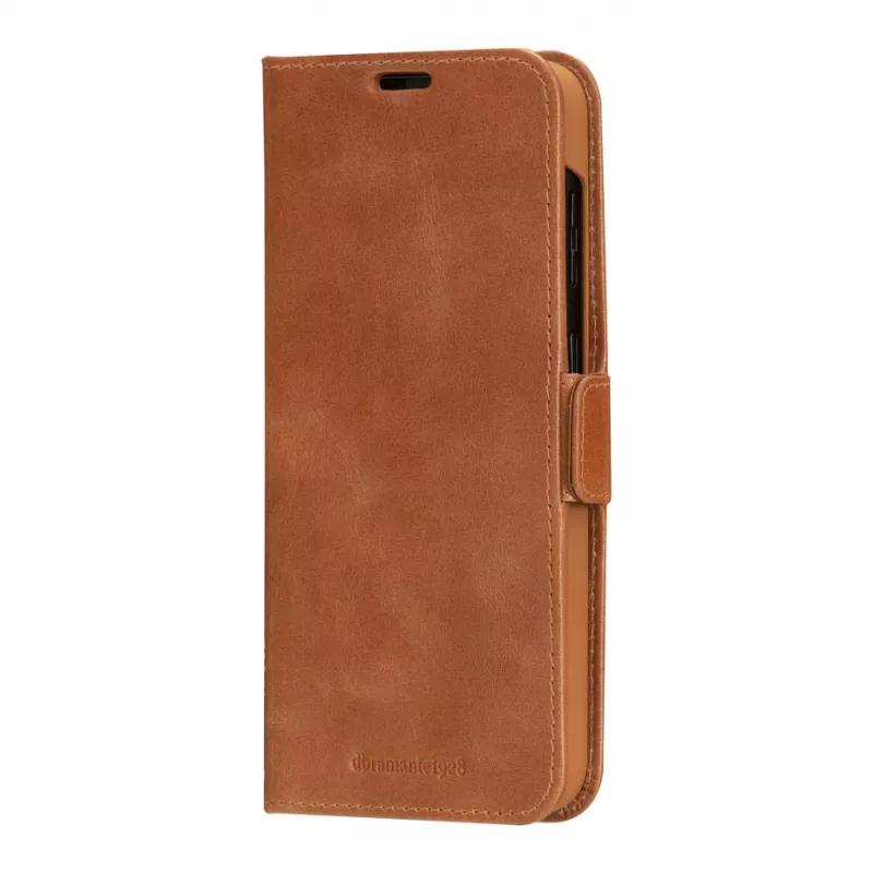 dbramante1928 Copenhagen Flip Case für Samsung Galaxy A54 - Vollnarbenleder - Hellbraun