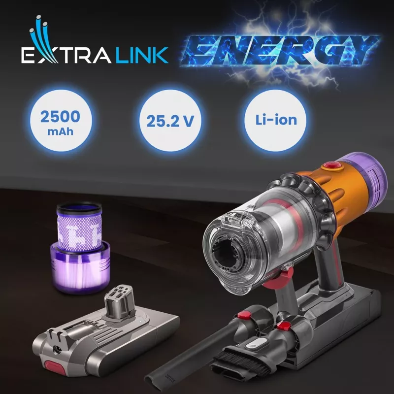 Extralink Ersatzakku für Dyson V12 25,2V 2500mAh + Filter