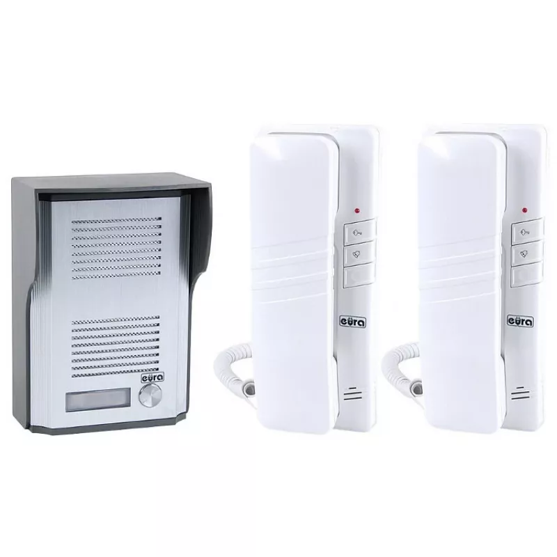 EURA ADP-48A3 (RL-3203CC) Kabelgebundene Audio-Türsprechanlage - Weiß/Silber
