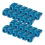 StarTech.com Cat6 Keystone Jack 24er-Pack, RJ45 Ethernet Keystone Kuppler, UTP Cat6 Wanddose, 90 Grad 110 Punch Down, Blau