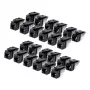 StarTech.com Cat6 Keystone Jack 24er-Pack, RJ45 Ethernet Keystone Kuppler, UTP Cat6 Wanddose, 90-Grad 110 Punch Down, Schwarz, 10GBase-T