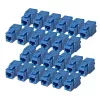 StarTech.com Cat6 Keystone Jack 24er-Pack, RJ45 Ethernet Keystone Kuppler, UTP Cat6 Wandplatteneinsatz, 180 Grad, werkzeuglos, blau