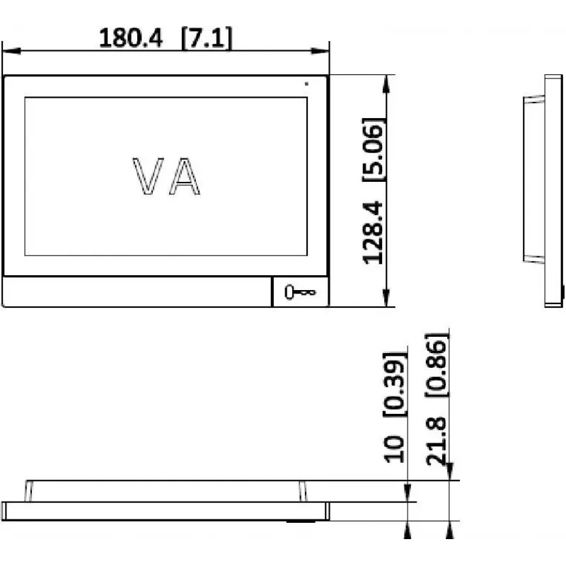 Hikvision DS-KH8381-TE1 IP Video Intercom Indoor Monitor 7-Zoll Touchscreen