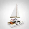 Mould King Katamaran Segelboot 10217 Bausteine-Set (890 Teile)
