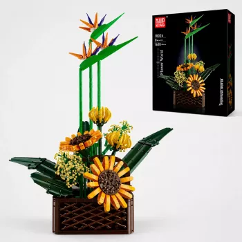 Mould King Birds of Paradise Flower Bouquet 10024 Building Block Set (1608 Teile)