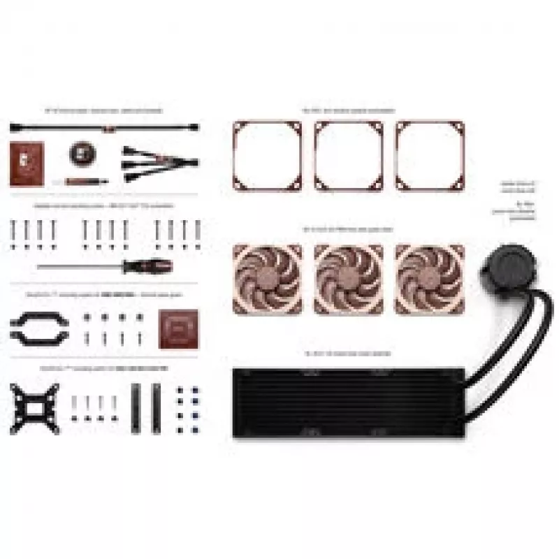 Noctua NL-LC1-36 AIO Flüssigkeitskühler 360mm, Schwarz/Braun