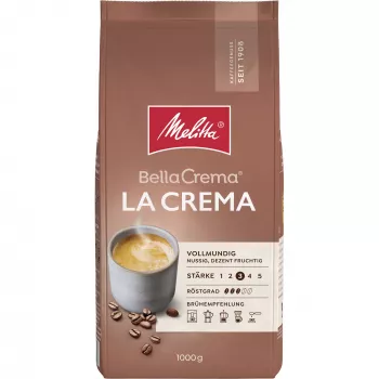 Melitta BellaCrema Café LaCrema Ganze Bohne Kaffee 1 kg