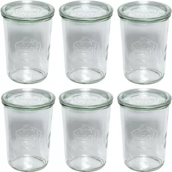 WECK Sturzglas 850 ml Set mit 6 Stück