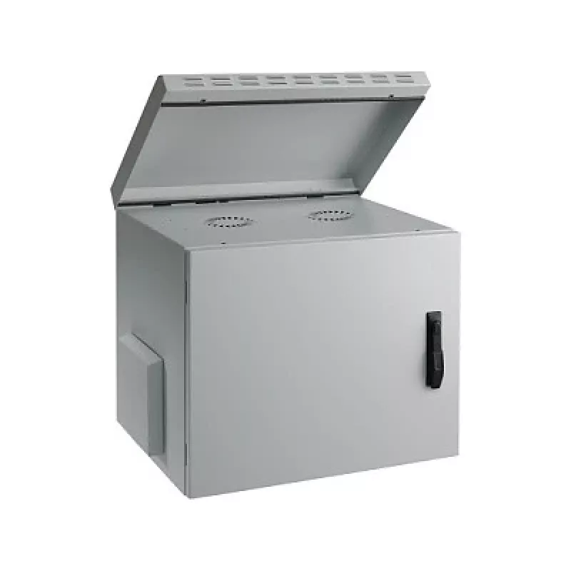 EFB-Elektronik 19 inch Wandgehäuse IP55, 12U, Stahltür, Tiefe 450 mm, RAL 7035