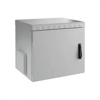 EFB-Elektronik 19 inch Wandgehäuse IP55, 12U, Stahltür, Tiefe 450 mm, RAL 7035