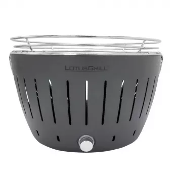 LotusGrill G340 Tischgrill Holzkohle 32 cm Anthrazit mit USB
