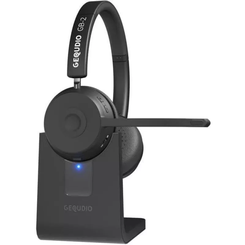 GEQUDIO Bluetooth Headset GB-2 mit Ladestation - Headset