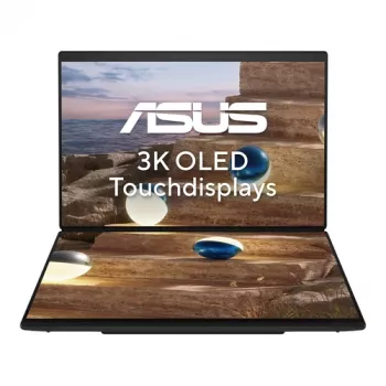 ASUS ZenBook Duo 14 UX8407AA-SN262W Laptop Intel Core Ultra 9 185H 32GB RAM 1TB SSD OLED Touch 14 inch 3K Windows 11 Home Inkwell Gray