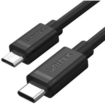 UNITEK USB-C auf Micro USB Kabel 1m Schwarz Y-C473BK