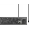UNITEK SlimTap Kabelgebundene Büro-Tastatur, USB-A, Grau