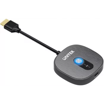 Unitek Zusätzlicher Wireless HDMI-Empfänger für V1711A-Sender, Schwarz