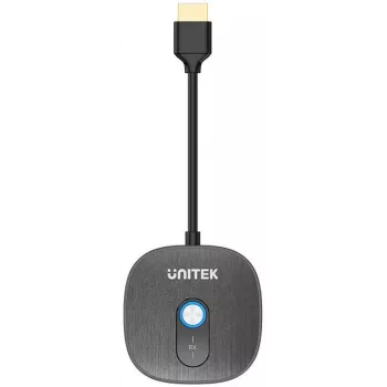 Unitek Zusätzlicher Wireless HDMI-Empfänger für V1711A-Sender, Schwarz