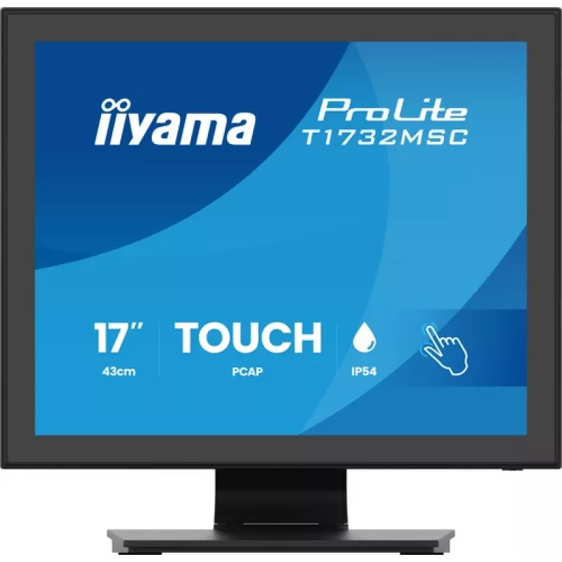 IIYAMA ProLite T1732MSC-B2S 17 inch PCAP Touch Monitor, 1280x1024, TN LED, 10-Point Multi-Touch, Schwarz