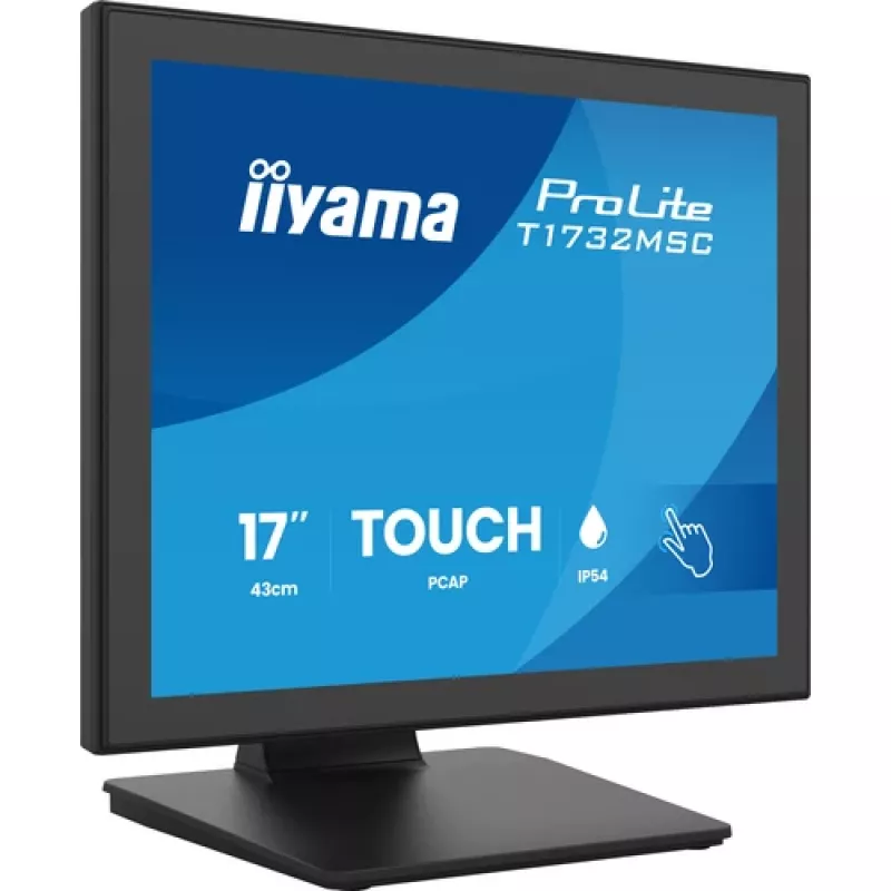 IIYAMA ProLite T1732MSC-B2S 17 inch PCAP Touch Monitor, 1280x1024, TN LED, 10-Point Multi-Touch, Schwarz