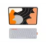 Logitech Flip Folio Tastaturhülle für Apple 13-Zoll iPad Air (M2, M3) - Hellgrau - QWERTZ Deutsches Layout