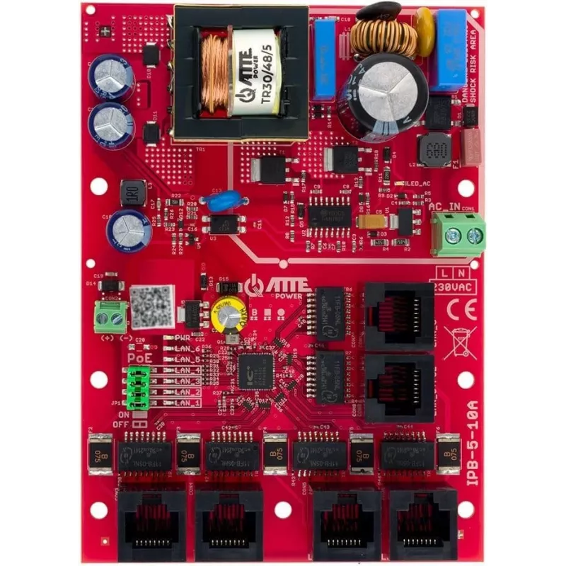 ATTE IPB-5-10A-OF 6-Port PoE Switch mit integrierter Stromversorgung
