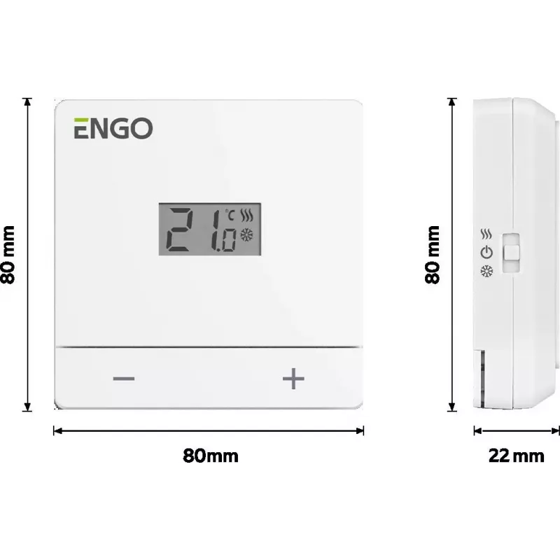ENGO Controls EASY-BATW Temperaturregler Batterie