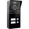 Eura VDP-80C5 Zweifamilien-Video-Türsprechanlage, Schwarz, 2x 7 inch LCD, FHD, 2 Eingänge, 1080p Kamera, RFID-Leser, Aufputzmontage