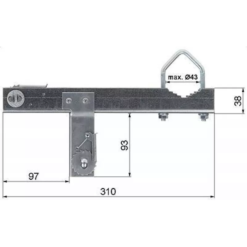 RED EAGLE Schornsteinklemme OK-43T13 + Stahlband