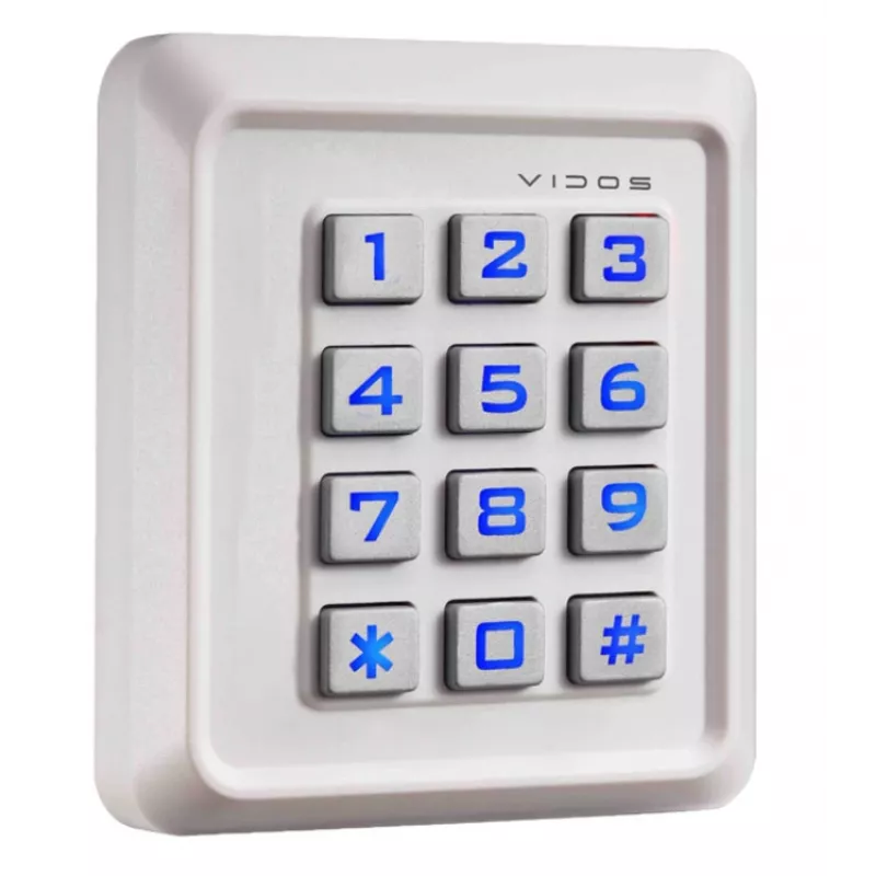 VIDOS ZS40W PIN-Code- und RFID-Näherungskarten-Zutrittskontrollleser, IP68, Zinklegierung, 2000 Benutzer