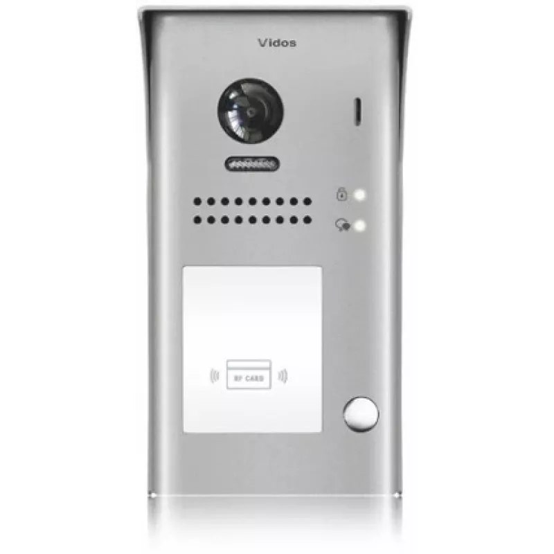 VIDOS DUO S1101A Türstation - 1 Ruftaste, Silber, Aufputzmontage, 2-Draht, IP65
