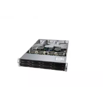 Supermicro SYS-620U-TNR 2U Rackmount Server Platform, Dual Socket LGA4189, 24x 2,5 inch Hot-Swap NVMe/SATA/SAS, 2x 10GbE, 2000W Redundantes Titanium