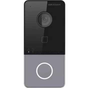 Hikvision DS-KV6113-PE1(C) Video-Türstation mit 2 MP Kamera, PoE, Mifare-Kartenleser, IP65, IK08, Schwarz