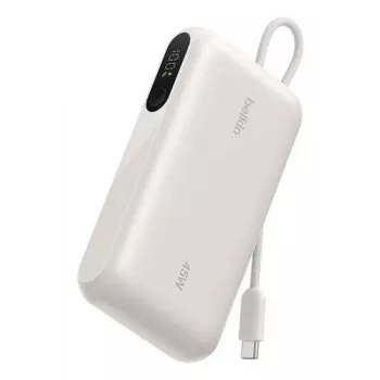Belkin BOOSTCHARGE Power Bank mit Display Sand 10000mAh mit USB-C-Kabel