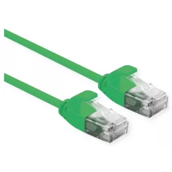 ROLINE UTP DataCenter Patchkabel Cat.6A (Class EA), LSOH, Slim, Grün, 3 m