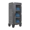 Manhattan 181471 Mobile Device Management Cart, Schwarz, 32 Geräte, 32 AC-Steckdosen, 3680W