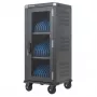 Manhattan 181471 Mobile Device Management Cart, Schwarz, 32 Geräte, 32 AC-Steckdosen, 3680W