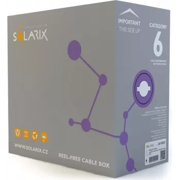SOLARIX Cat.6 U/UTP LSOH Dca Netzwerkkabel 305m Grau