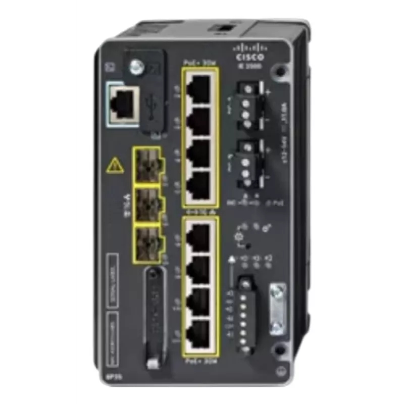 CISCO IE-3500-8P3S-A Industrial Managed Switch, 8 GE PoE+ und 3 GE SFP Modular, NA