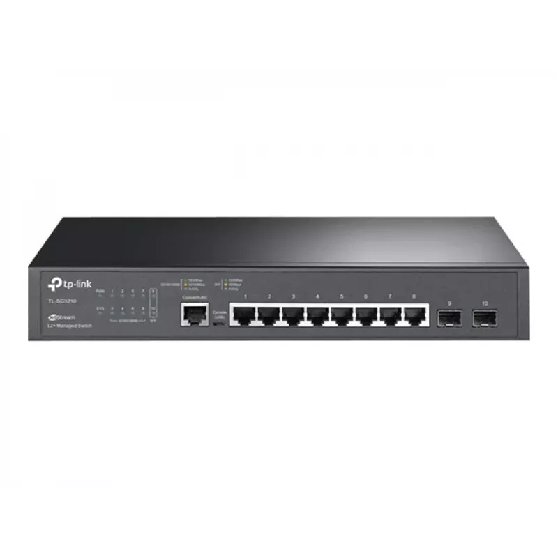 TP-Link LiteWave SG3210 L2 Managed Switch mit 8 Gigabit-Ports und 2 SFP-Steckplätzen
