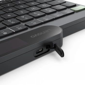 Lenovo Self-Charging Bluetooth Keyboard Nordic (Finnisch/Schwedisch) Storm Grey