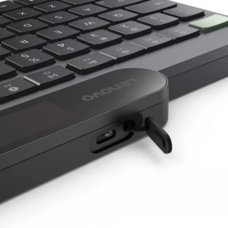 Lenovo Self-Charging Bluetooth Keyboard Nordic (Finnisch/Schwedisch) Storm Grey
