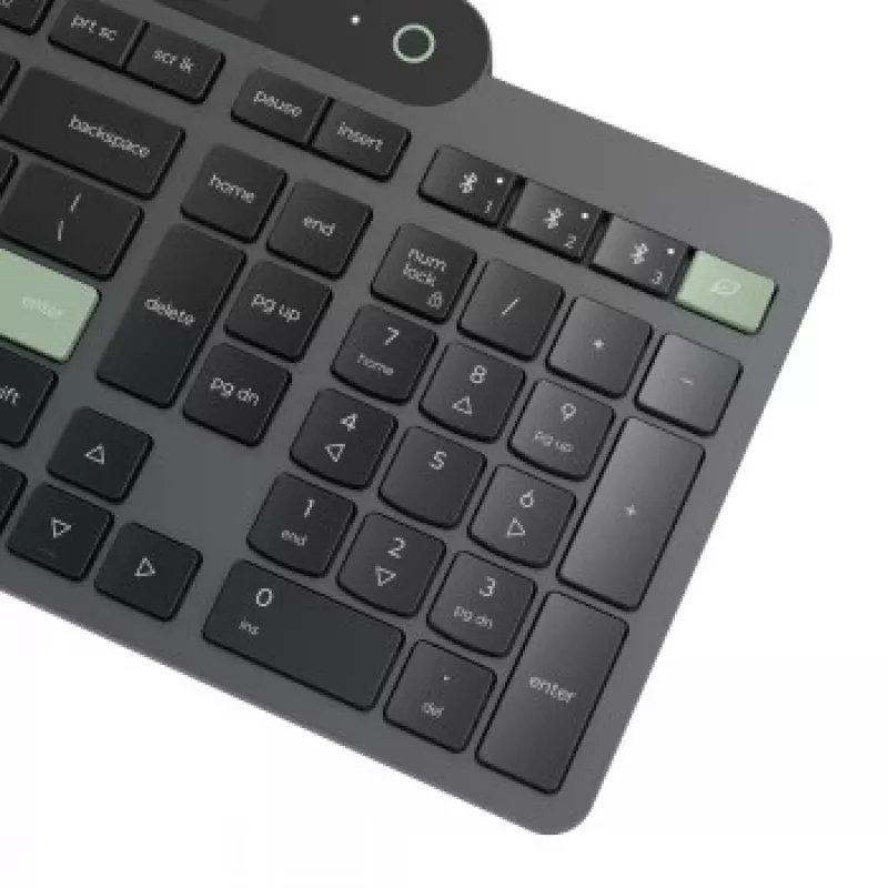 Lenovo Self-Charging Bluetooth Keyboard Nordic (Finnisch/Schwedisch) Storm Grey