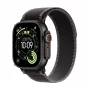 Apple Watch Ultra 3 GPS + Cellular 49mm Black Titanium Gehäuse mit Black/Charcoal Trail Loop - M/L