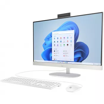 HP 27-cr0475ng All-in-One PC, 27 inch FHD IPS, Intel Core i7-1355U, 16GB RAM, 1TB SSD, Windows 11 Home, Weiß