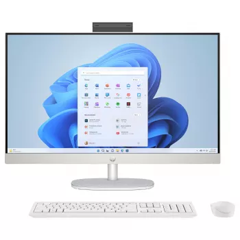HP 27-cr0475ng All-in-One PC, 27 inch FHD IPS, Intel Core i7-1355U, 16GB RAM, 1TB SSD, Windows 11 Home, Weiß