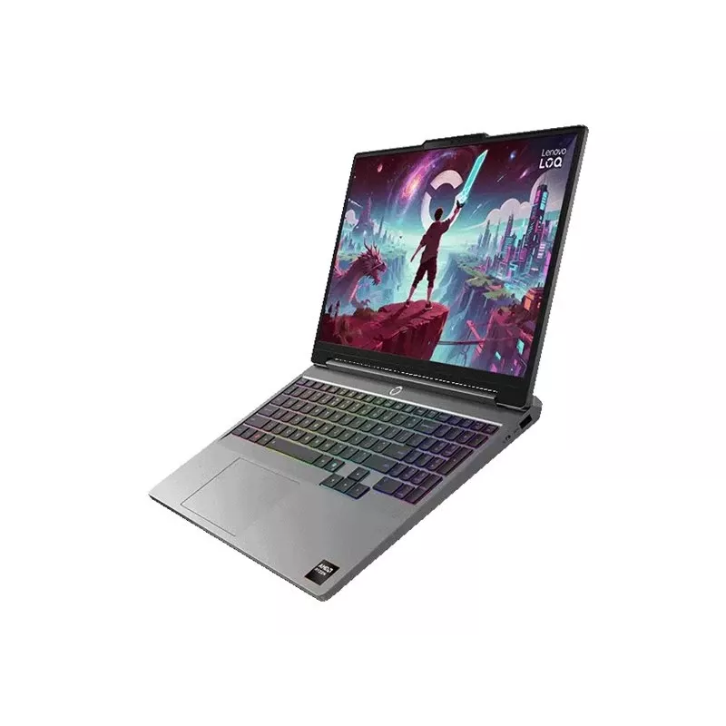 Lenovo LOQ 15AHP11 AMD Gaming Laptop, 15,3 inch IPS WUXGA Anti-Glare, AMD Ryzen 7, 16 GB DDR5, 512 GB SSD, NVIDIA GeForce RTX 5060 8 GB, Windows 11 Home, Luna Grey