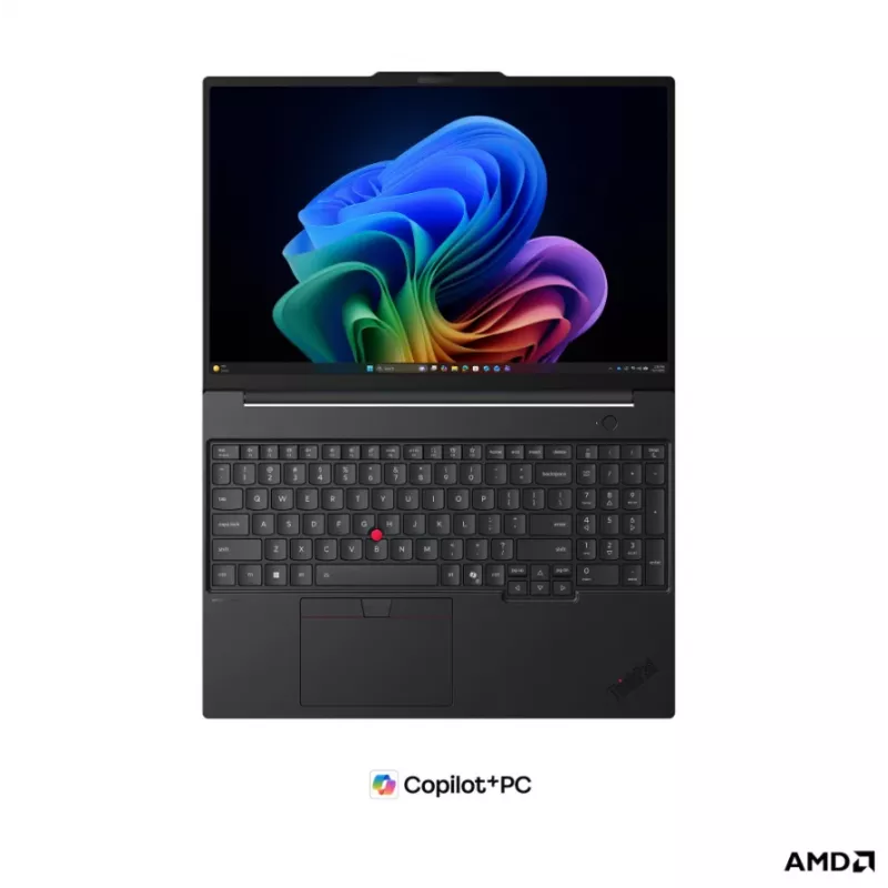 Lenovo ThinkPad T16 G5 AMD Business Laptop, 16 inch WUXGA IPS, AMD Ryzen AI 5 PRO 440, 16GB DDR5, 512GB SSD, AMD Radeon 840M, Windows 11 Pro, Schwarz, Nordische Tastatur