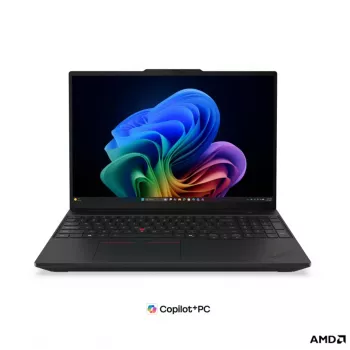 Lenovo ThinkPad T16 G5 AMD Business Laptop, 16 inch WUXGA IPS, AMD Ryzen AI 5 PRO 440, 16GB DDR5, 512GB SSD, AMD Radeon 840M, Windows 11 Pro, Schwarz, Nordische Tastatur