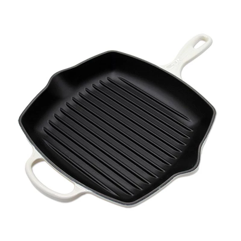 Le Creuset Signature Square Grillpfanne 26cm Meringue