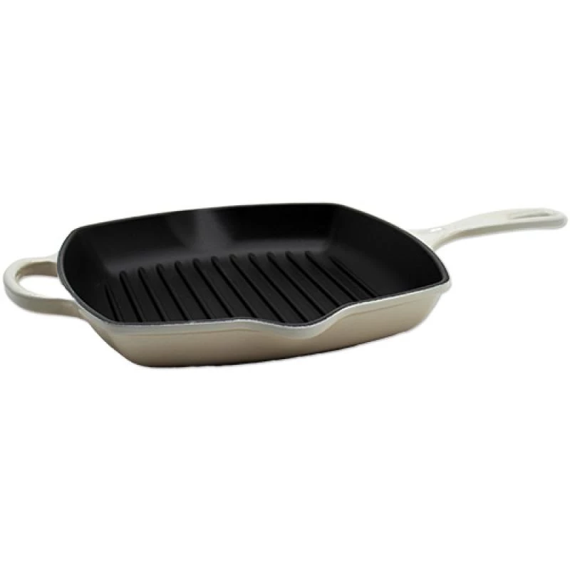 Le Creuset Signature Square Grillpfanne 26cm Meringue